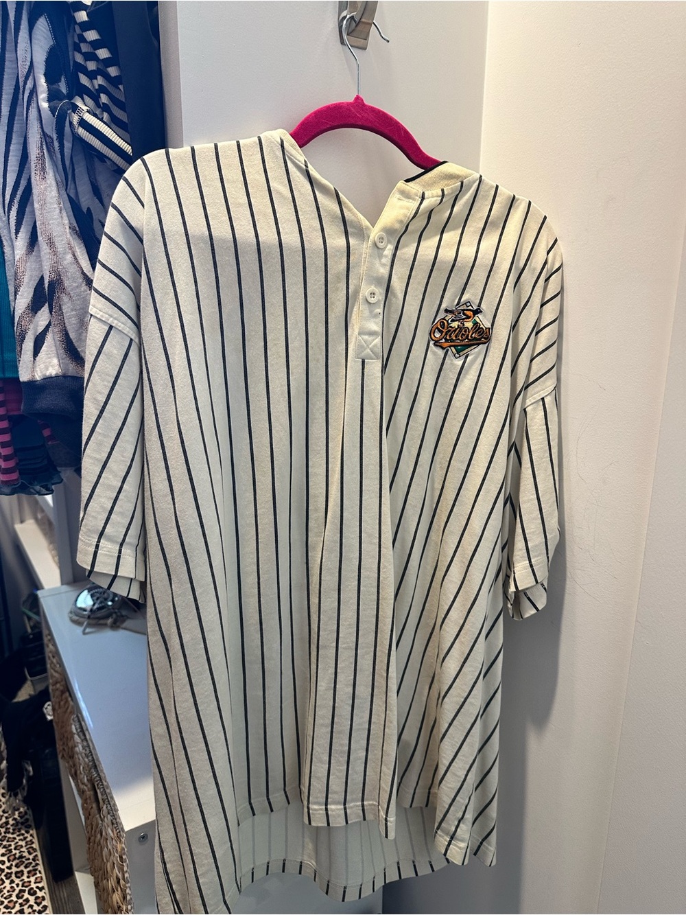 Striped Henley Orioles Shirt
